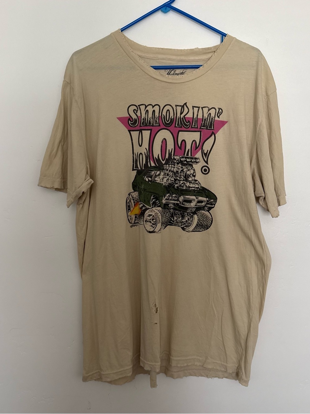 Midnight Rider Beige 'Smokin' Hot' Graphic Tee with Green Truck